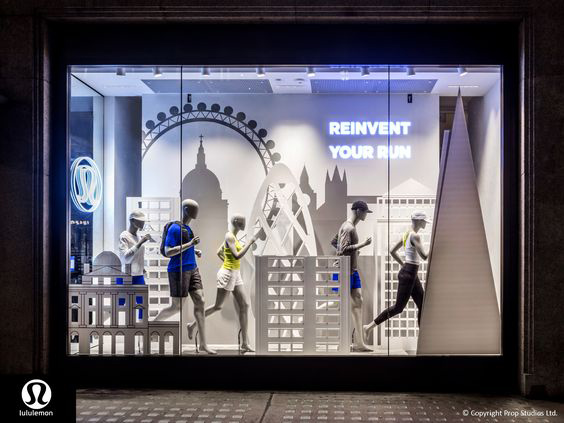 vetrina londra Lululemon