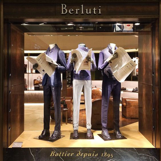 Berluti foto vetrina uomo