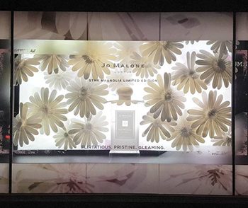 Jo Malone fiori per distinguere fragranza in vetrina