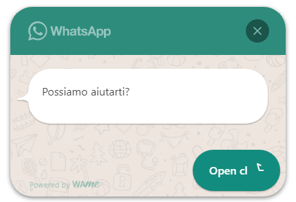 Chat WhatsApp esempio