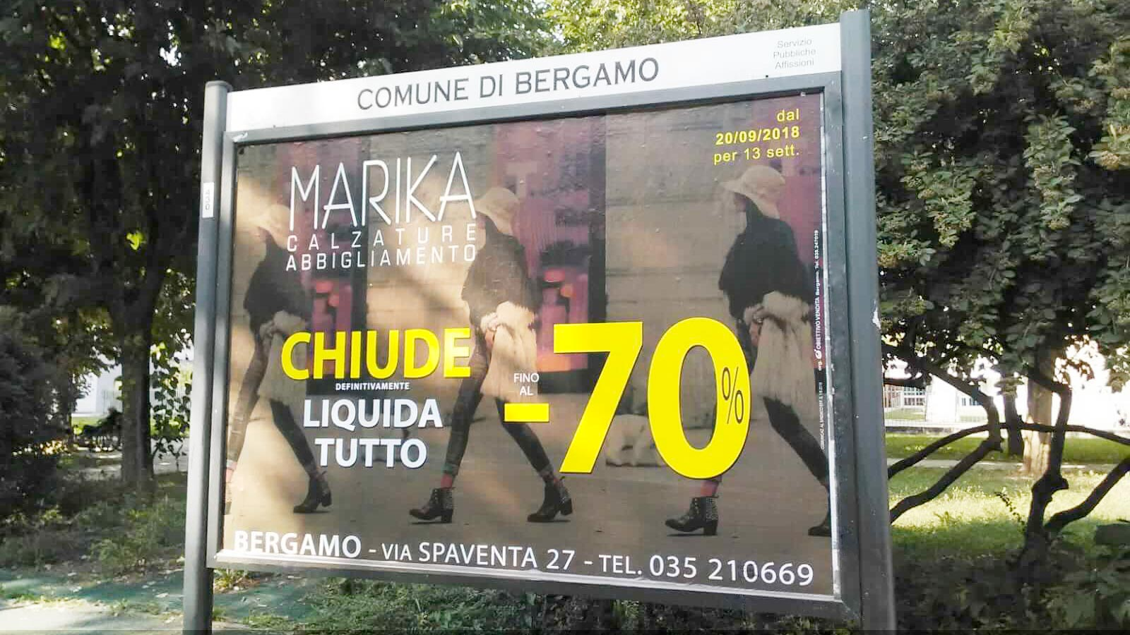 esempio manifesto chiusura negozio