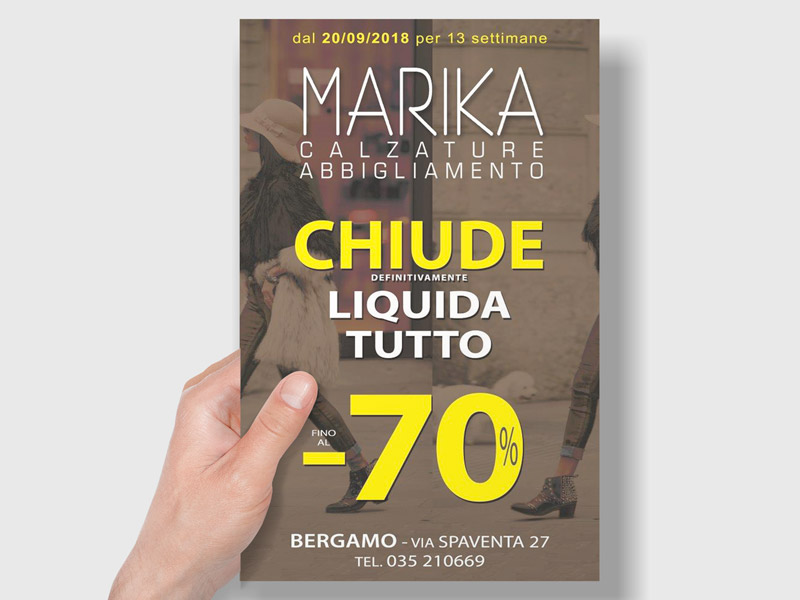 esempio volantino liquidazione
